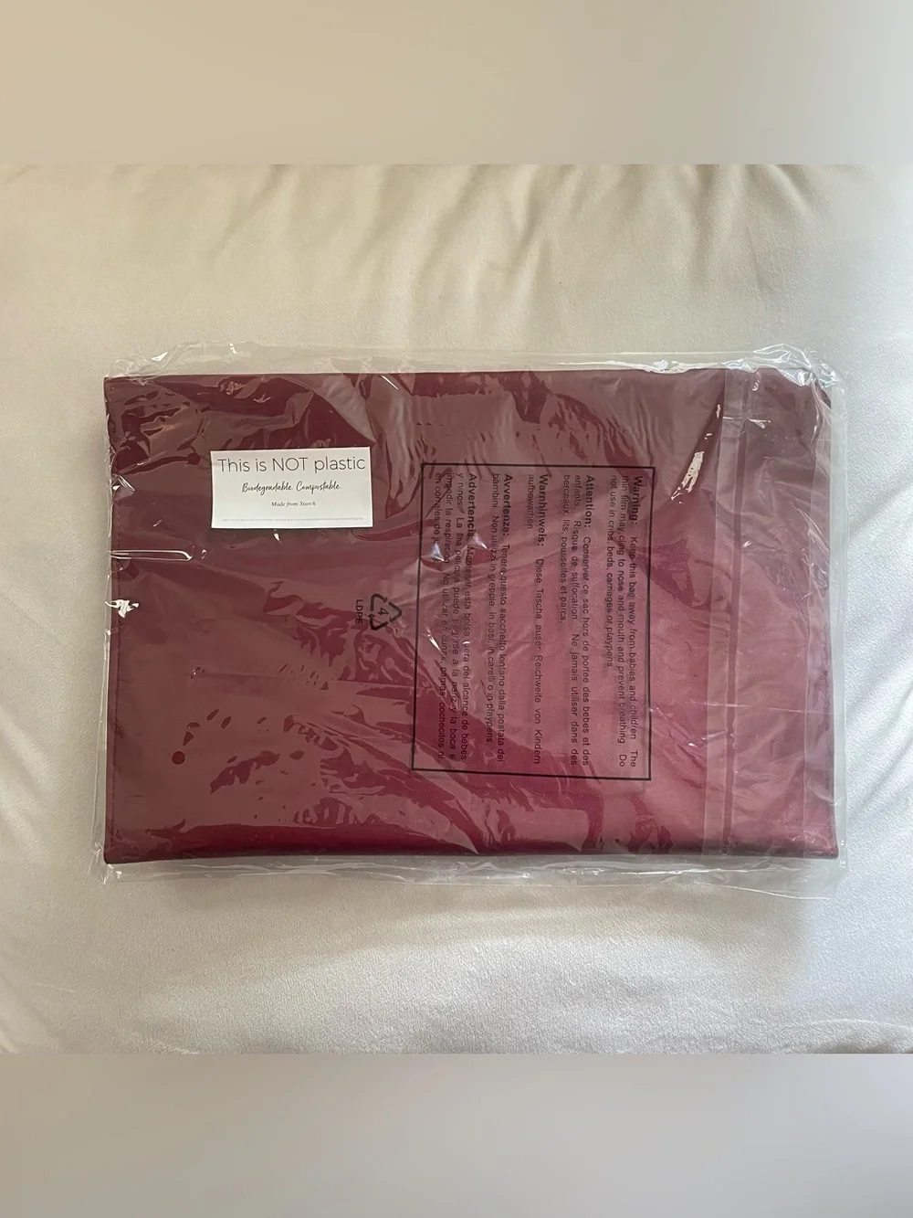 Glass Ladder & Co Pleather Travel Megan Organizer Clutch - Burgundy